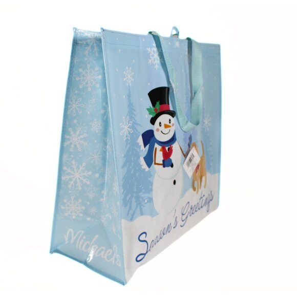 NWT Michaels Holiday Christmas Tote Shopping Bags Set of 3 Eco-Friendly - Picture 4 of 16